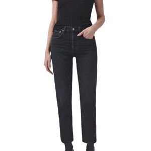 AGOLDE Riley High Rise Straight Crop in Panoramic, SIZE 29